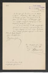 k.k. naturhistorisches Hofmuseum, Intendanzakten 1885-1896 (Hauer), Aktenzahl Z.602.a/1891, Seite 1